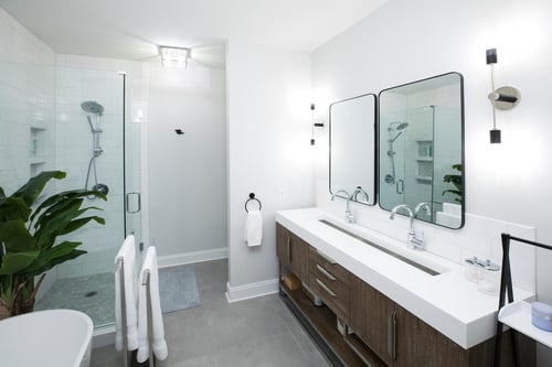 Project Feature: Double Bathroom Refresh